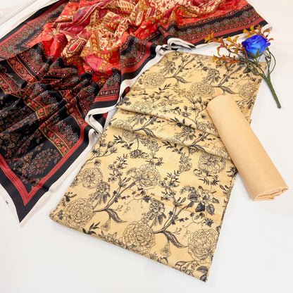 Mausummery Digital Printed Linen 3PC