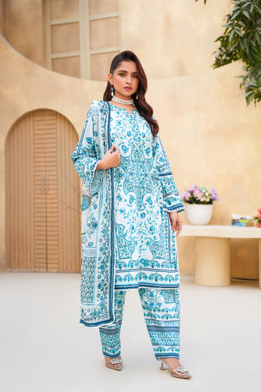 Floral By Anaya Noor Digital Printed Lawn 3PC