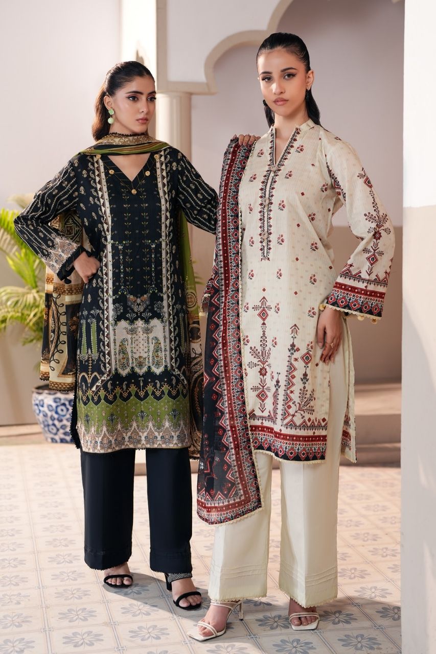 Jacquard By Regalia Digital Printed Lawn 3PC