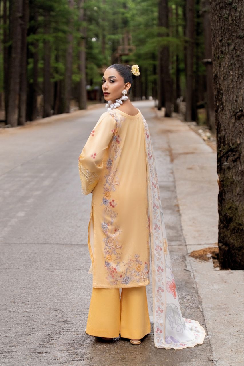 Nura By Shanaya Digital & Emb Lawn Collection 3PC