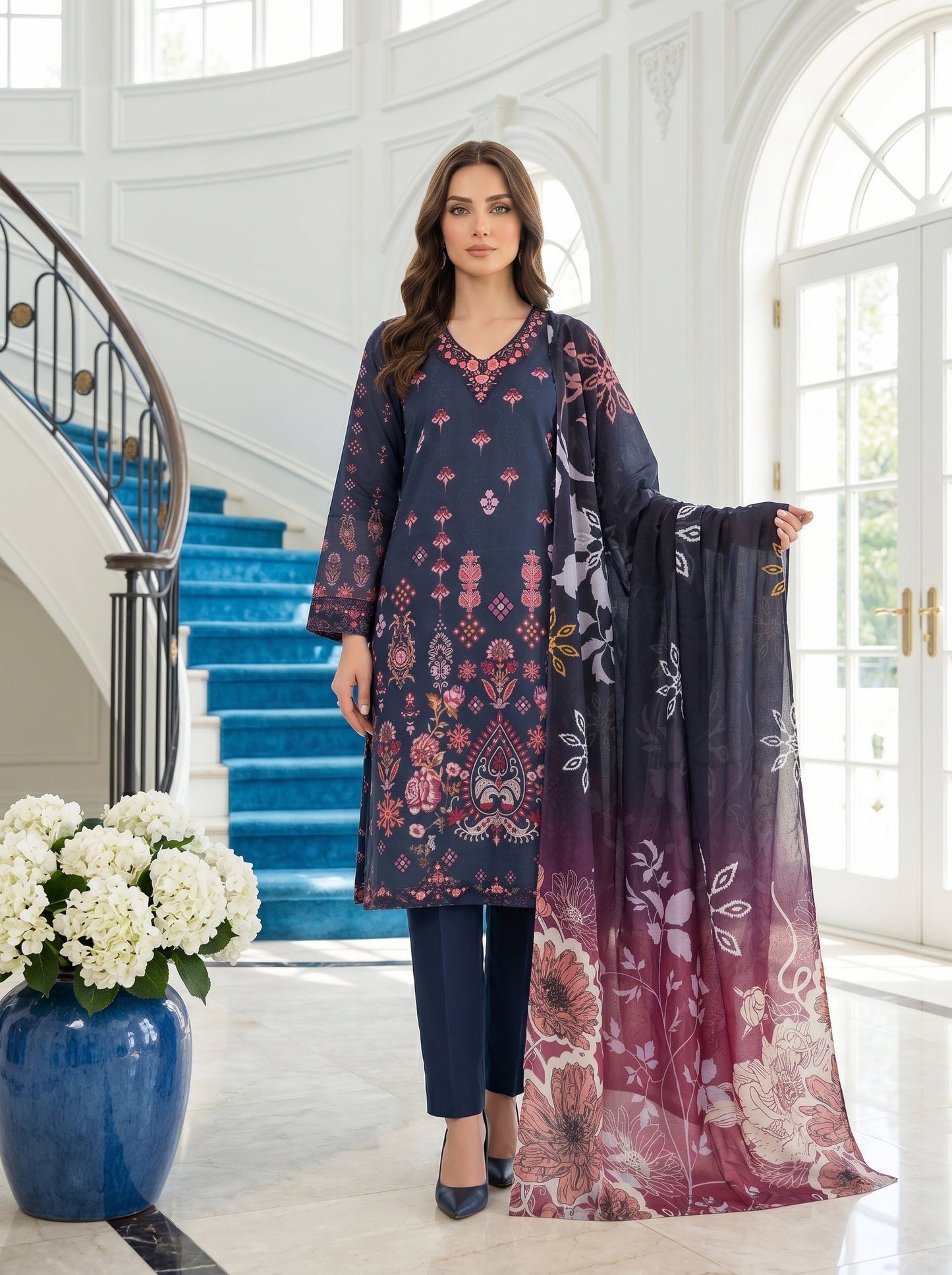 Gulnaar By Anaya Noor Digital Printed Lawn 3PC