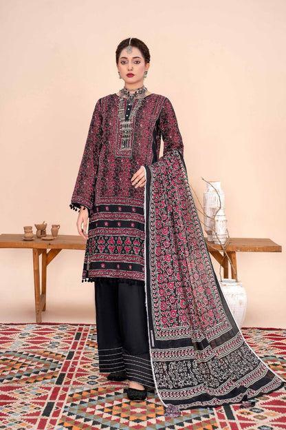 Ajrak By Premium Digital Printed Lawn 3PC