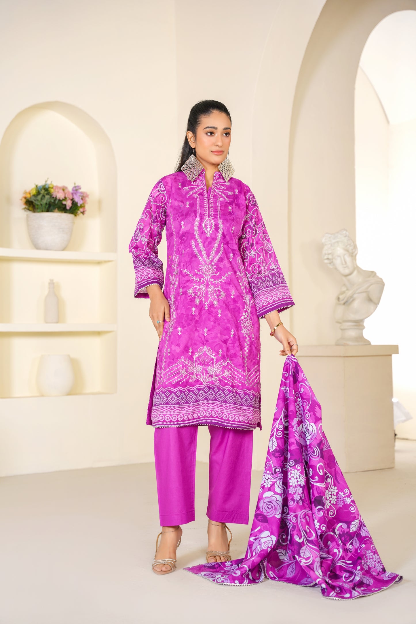 Rang Reza By Anaya Noor Embroidered Bana Dora 3PC