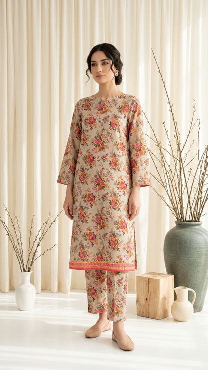 Anaya Noor Two Piece Digital Printed Lawn 2PC