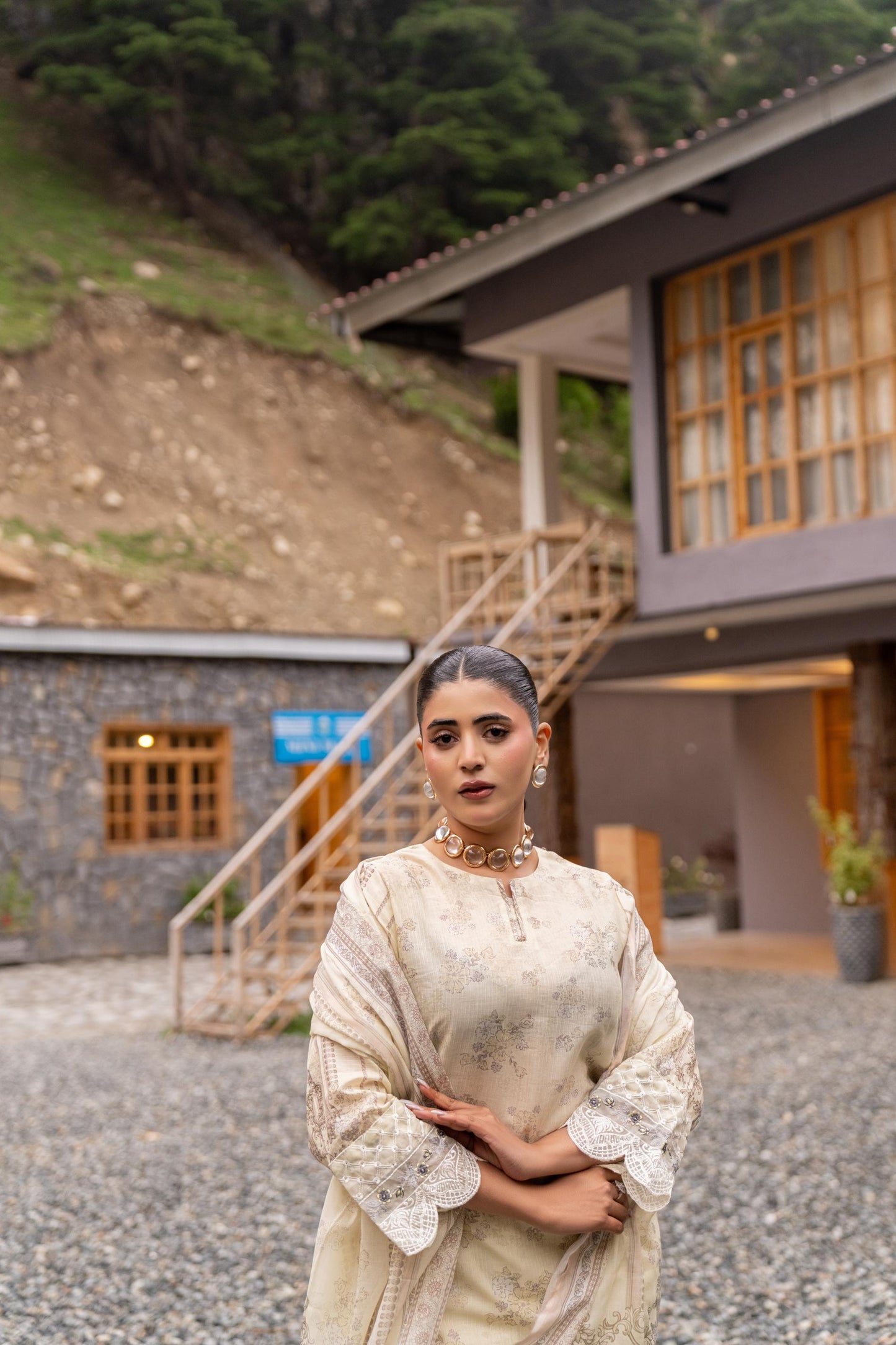 Shanaya Digital Emb Lawn 3PC
