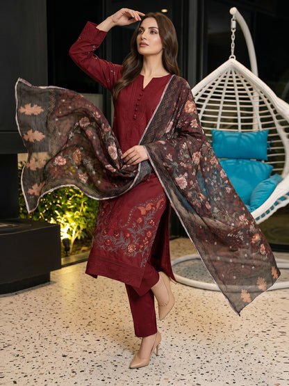 Lakhany Fully Embroidered Lawn 3PC