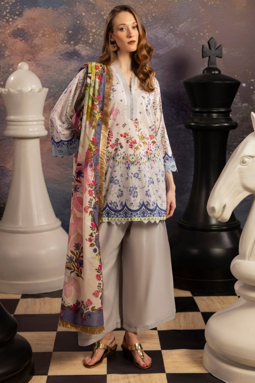 Dill Buro By Paltar Premium Printed Lawn-3PC