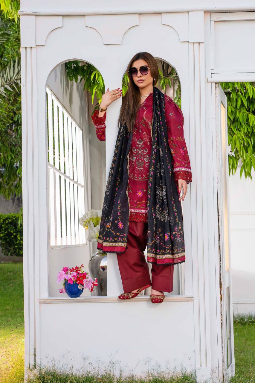 Raabi Premium Printed Lawn 3PC