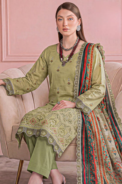 Morocco By Anaya Noor Emb Chickenkari Lawn 3PC