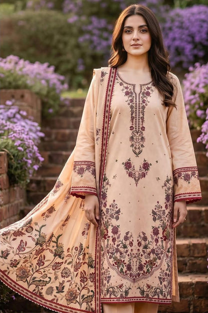Mashaim Digital Printed Lawn 3PC