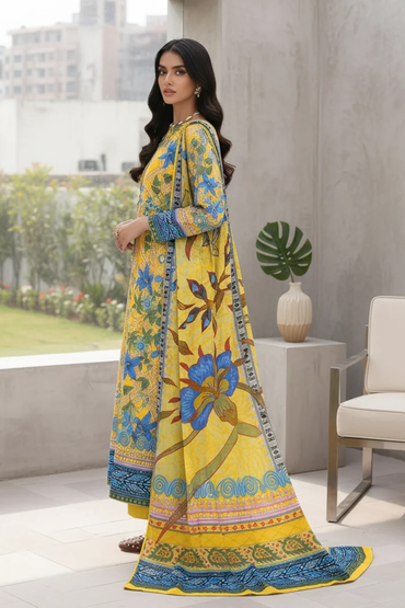 Afreen By Lala Digital Printed Airjet Lawn 3PC
