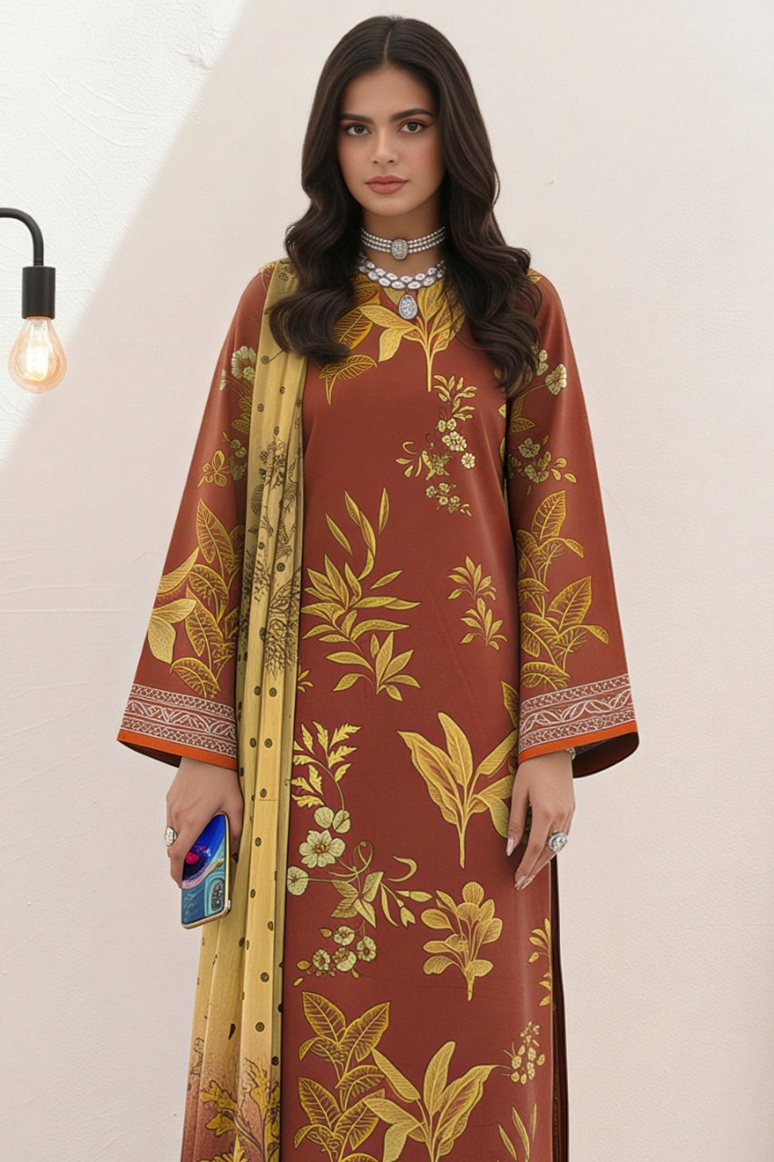 Afreen By Lala Digital Printed Airjet Lawn 3PC