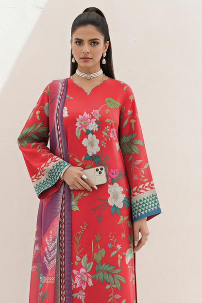 Afreen By Lala Digital Printed Airjet Lawn 3PC