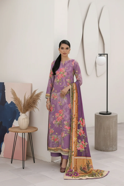 Afreen By Lala Digital Printed Airjet Lawn 3PC