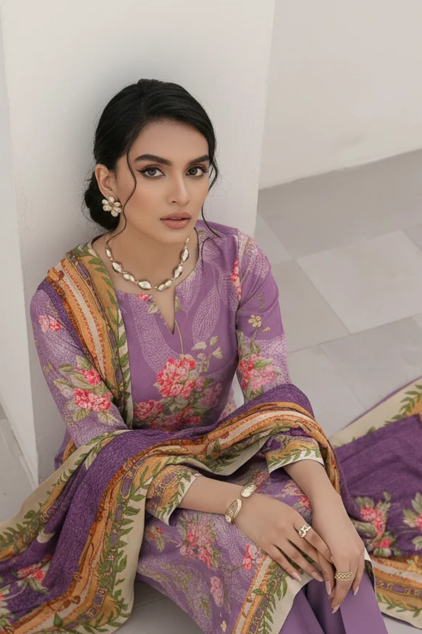 Afreen By Lala Digital Printed Airjet Lawn 3PC