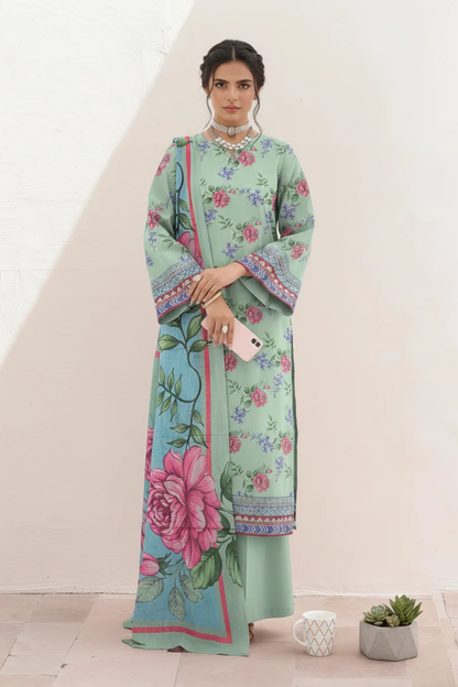 Afreen By Lala Digital Printed Airjet Lawn 3PC