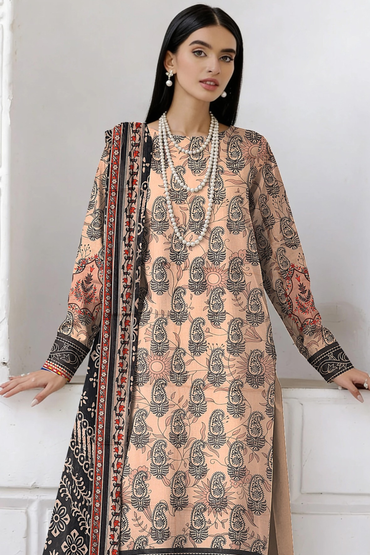 Afreen By Lala Digital Printed Airjet Lawn 3PC
