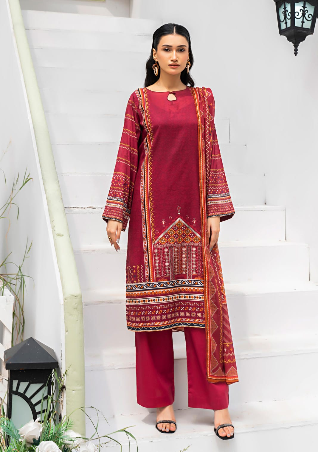 Safanoor Digital Printed Lawn 3-PC