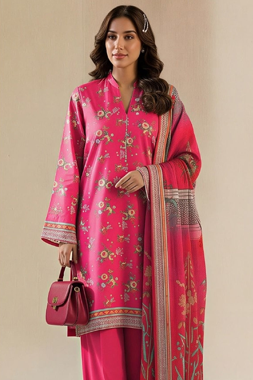 Afreen By Lala Digital Printed Airjet Lawn 3PC
