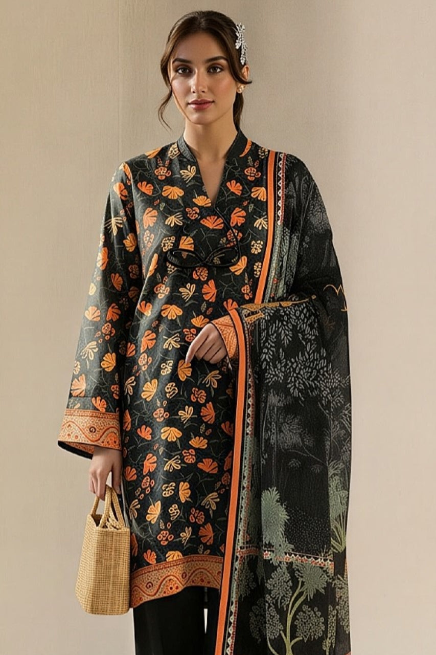 Afreen By Lala Digital Printed Airjet Lawn 3PC