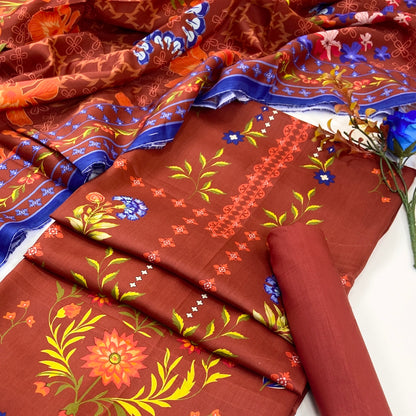 Sarah By Shanaya Digital Printed Viscose 3PC
