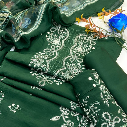 Lazer Kari By Anaya Noor Emb Viscose 3PC