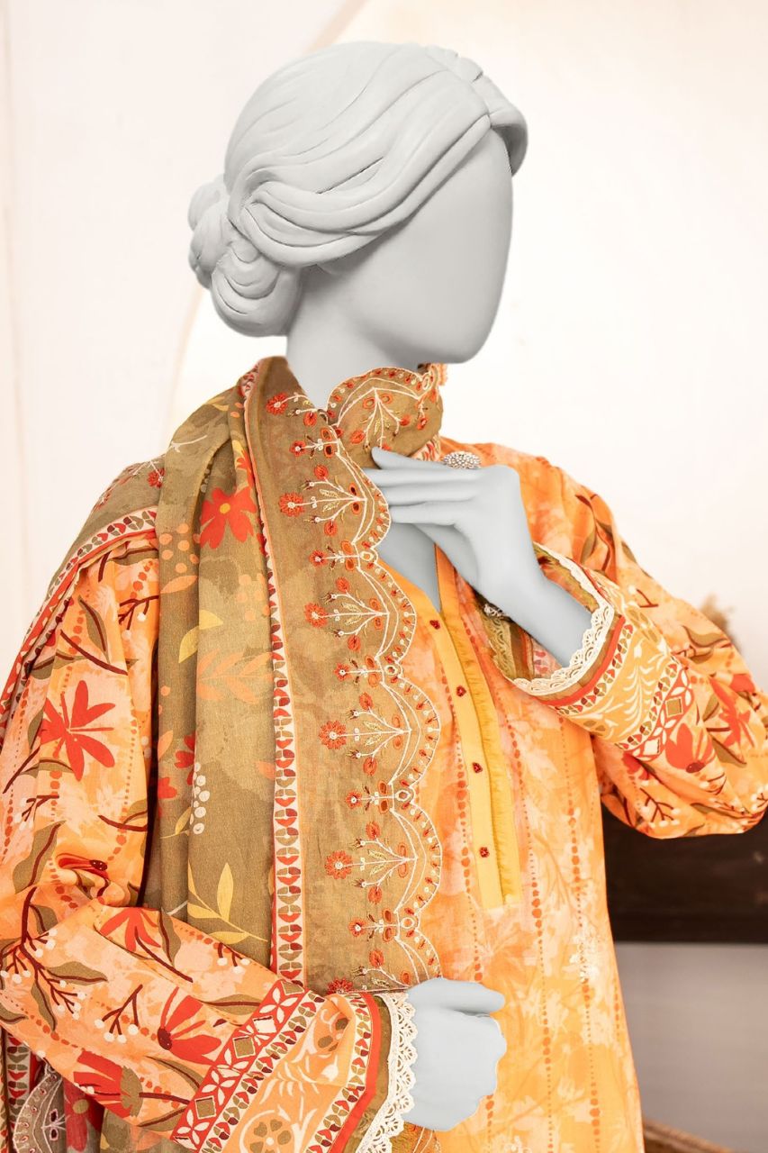 Seher By Almeerah Luxury Printed Embroidered Lawn 3PC