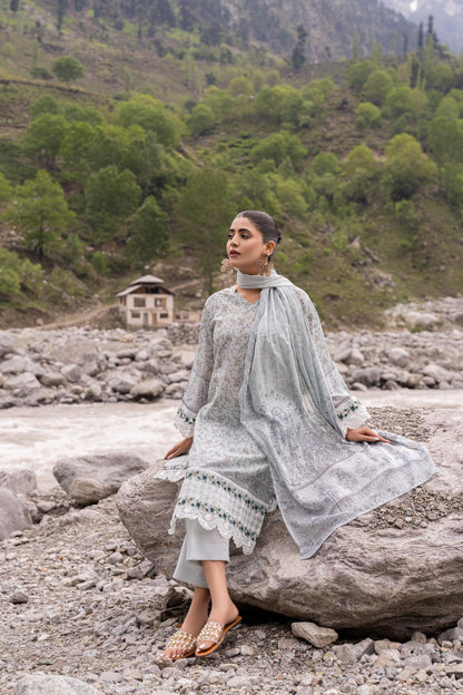 Shanaya Digital Emb Lawn 3PC