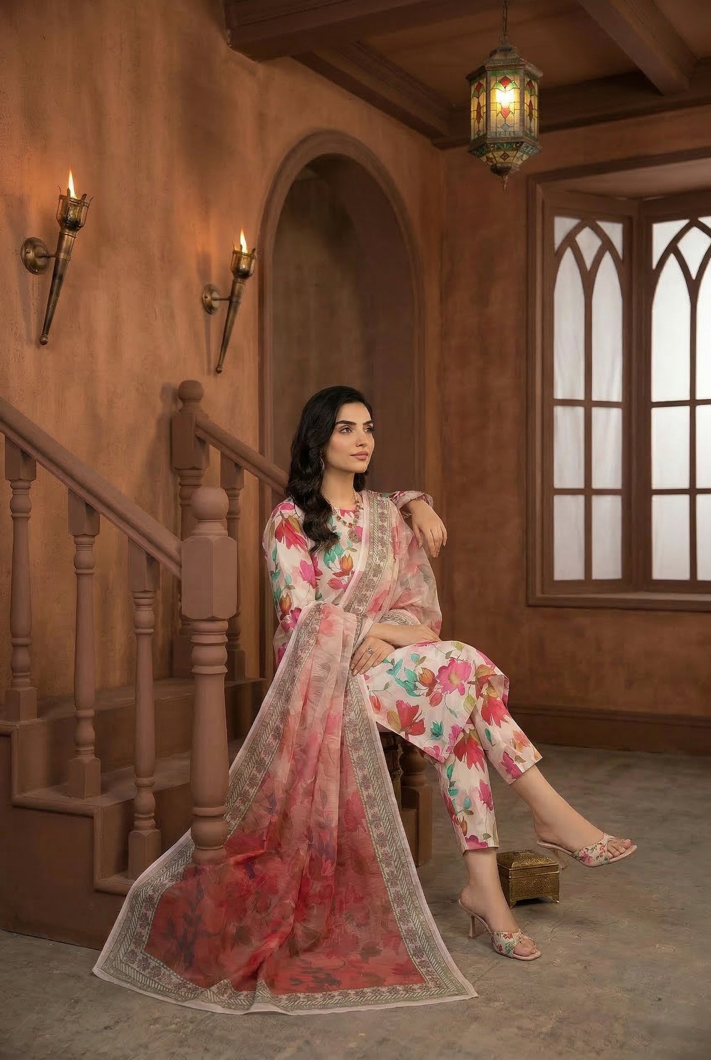Shajar Noor Digital Printed Lawn 3PC