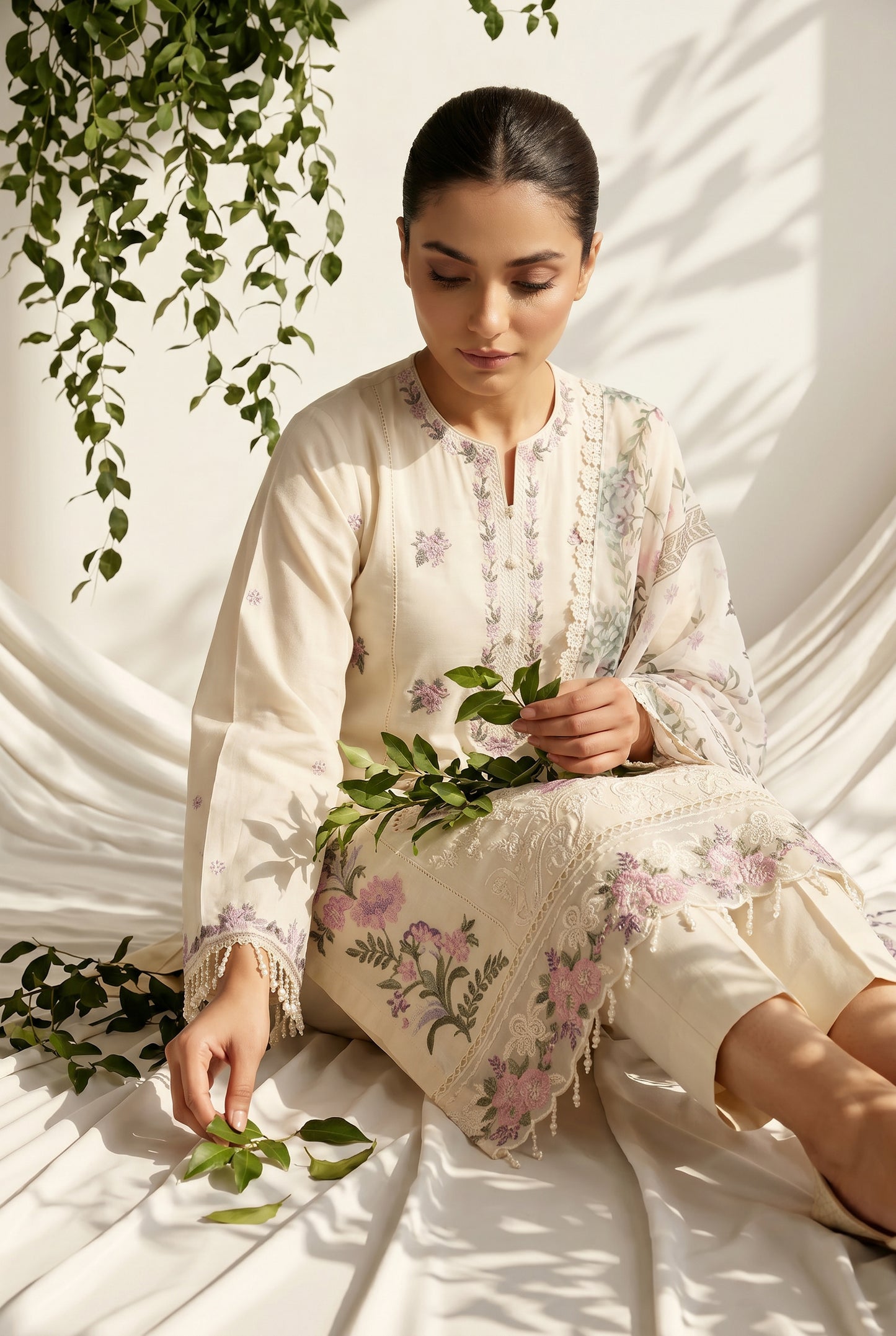 Dewani By Anaya Noor – Embroidered Lawn 3PC