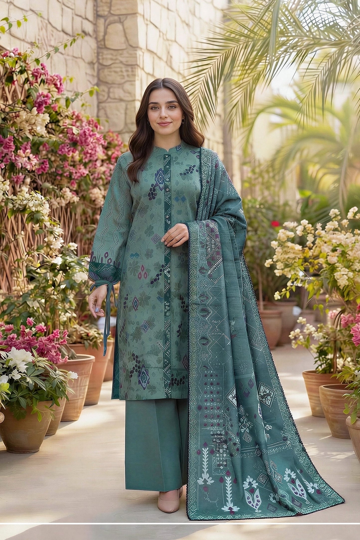 Zync By Florent Digital Printed Lawn 3PC