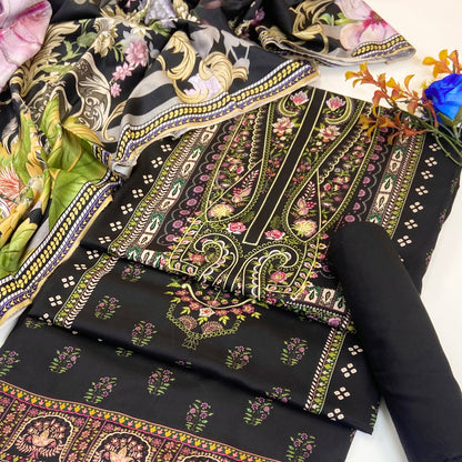 Malhaar Digital Printed Linen 3PC