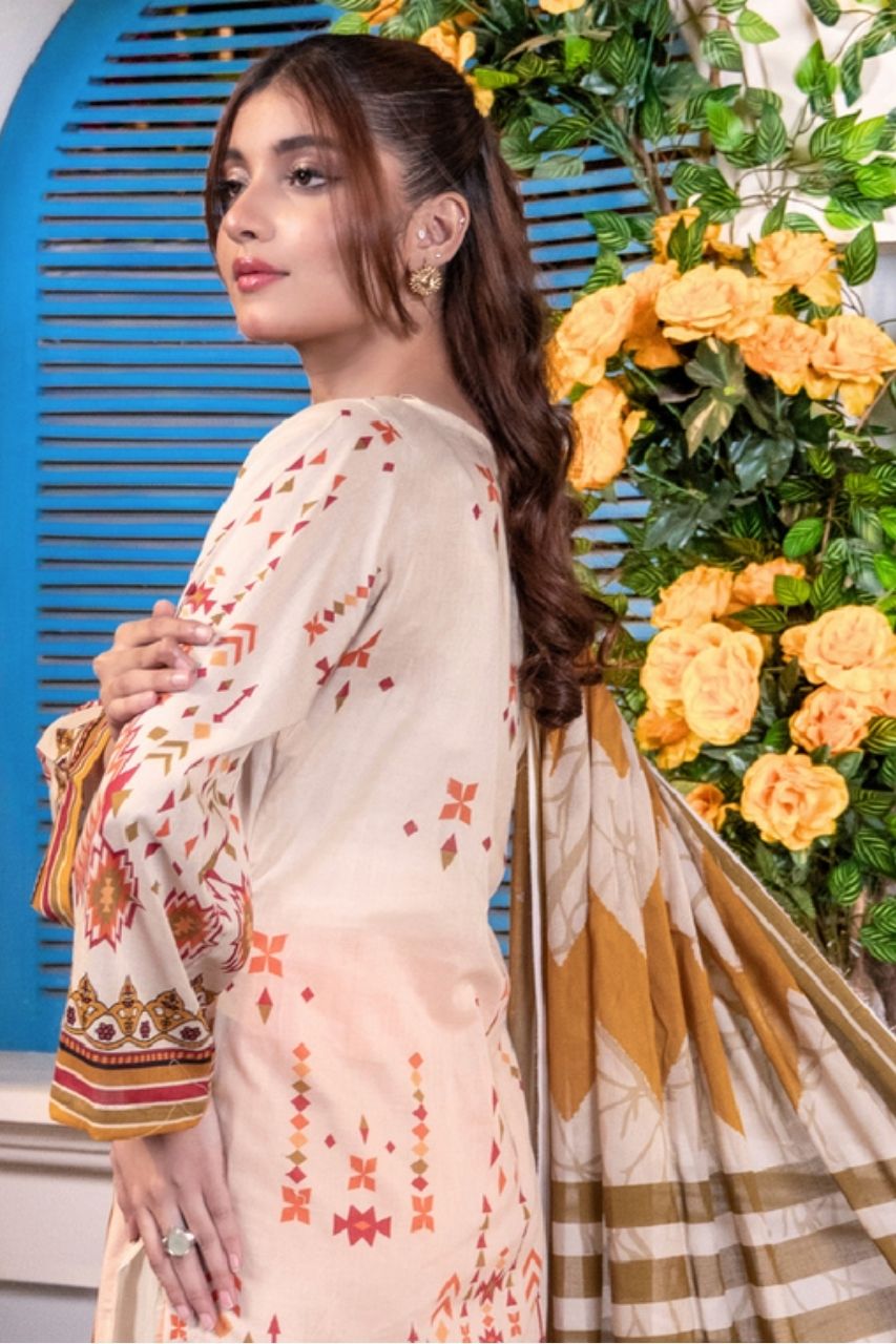 Rangoli By Janan Premium Printed Lawn 3PC