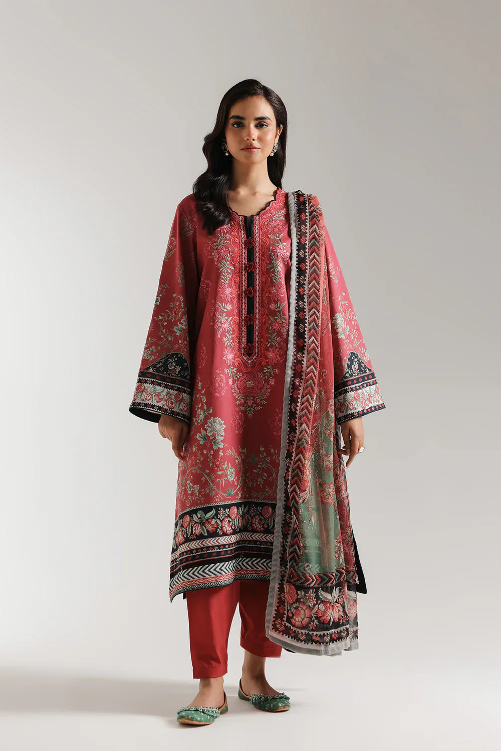 Ethnic Digital Printed Lawn 3PC