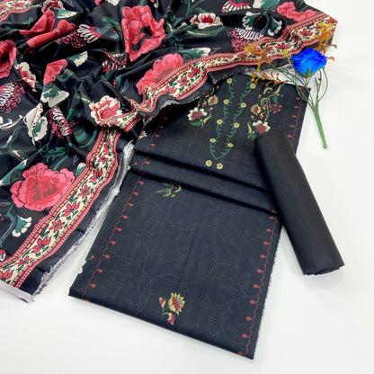 Anaya Noor Digital Printed Cotry Khaddar 3PC