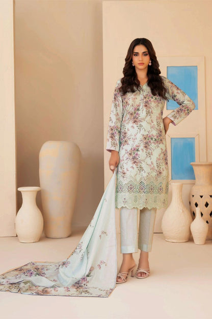 Elira By Tawakkal Digital Printed & Emb Lawn 3PC