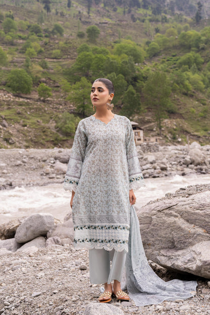 Shanaya Digital Emb Lawn 3PC