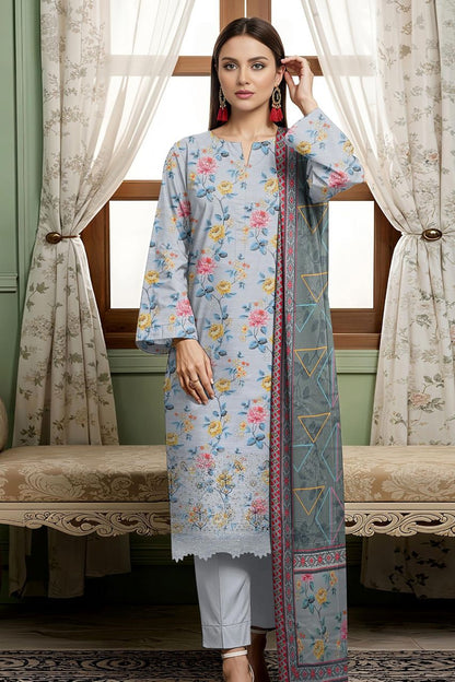 Seerat By Tawakkal Digital Printed & Emb Lawn 3PC