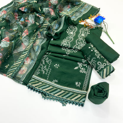 Lazer Kari By Anaya Noor Emb Viscose 3PC