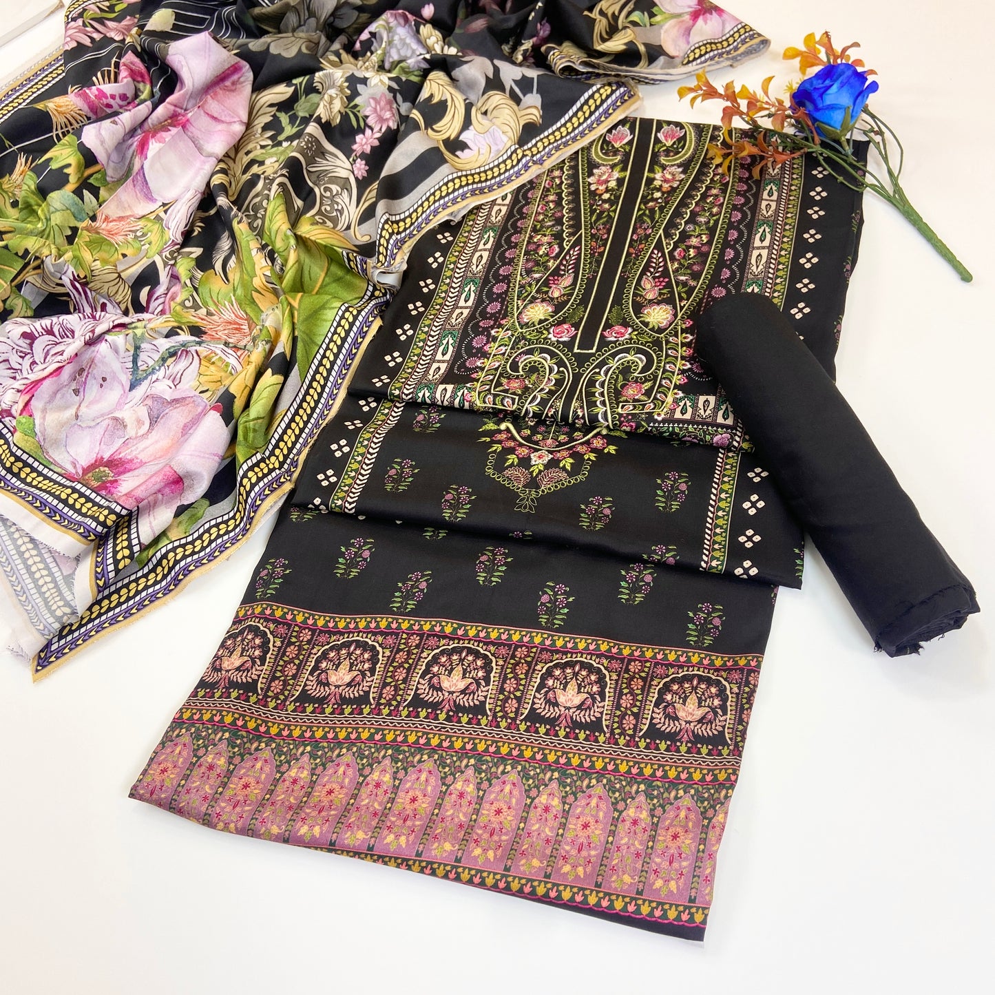 Malhaar Digital Printed Linen 3PC