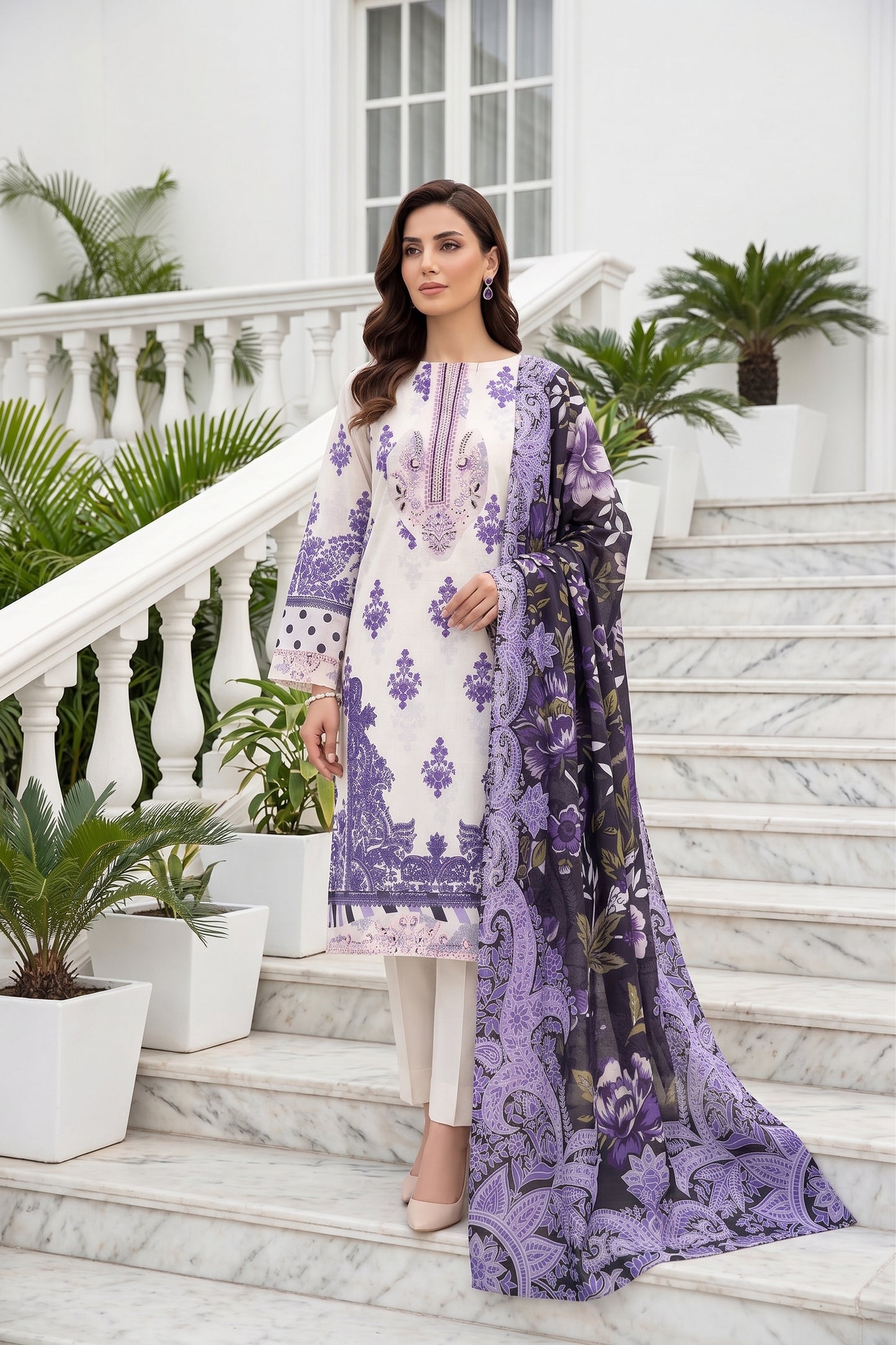 Gulnaar By Anaya Noor Digital Printed Lawn 3PC