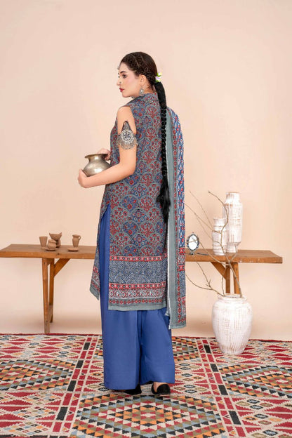 Ajrak By Premium Digital Printed Lawn 3PC