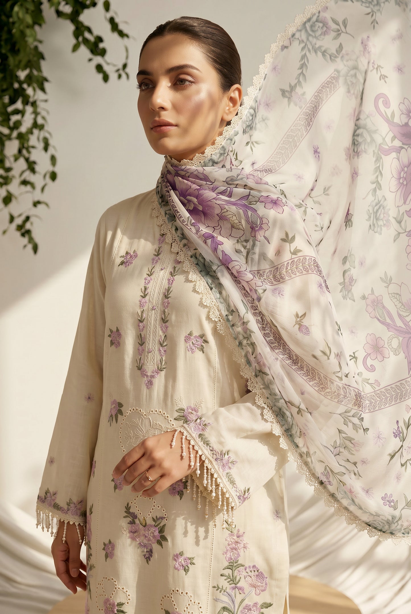 Dewani By Anaya Noor – Embroidered Lawn 3PC