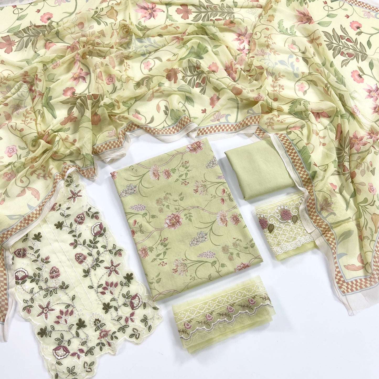 Nura By Shanaya Digital & Emb Lawn Collection 3PC