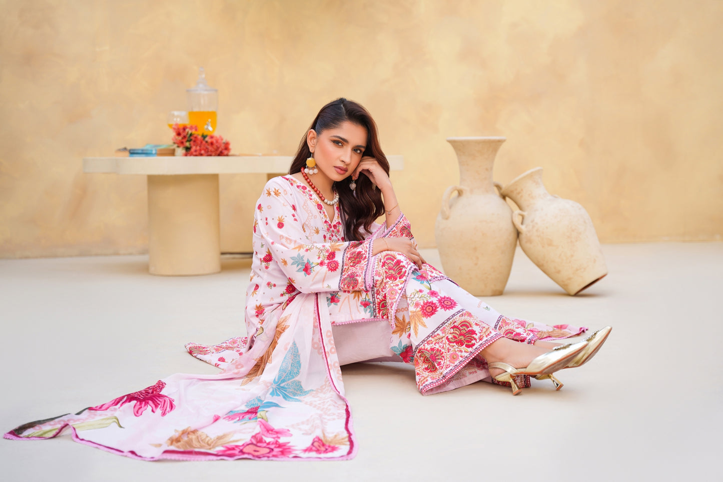 Floral By Anaya Noor Digital Printed Lawn 3PC