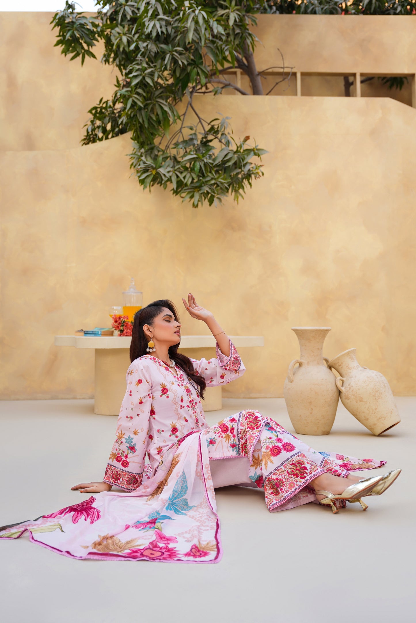 Floral By Anaya Noor Digital Printed Lawn 3PC