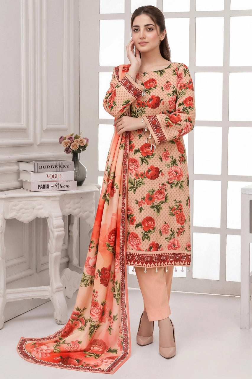 Mashaim Digital Printed Khaddar 3PC