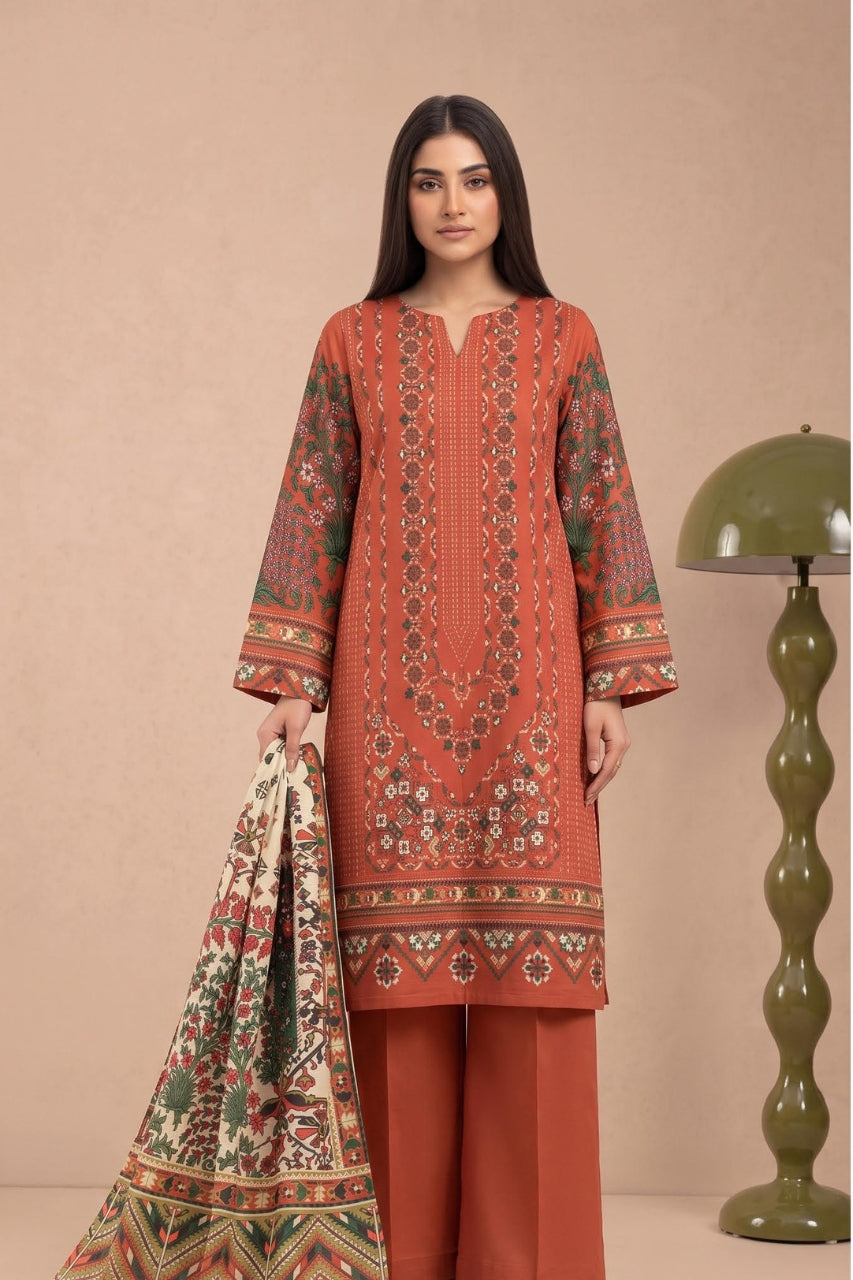 Bonanza Satrangi Digital Printed Khaddar 3PC