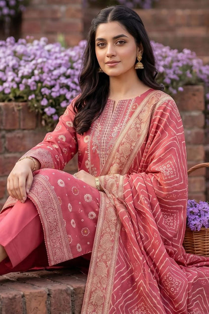 Mashaim Digital Printed Lawn 3PC