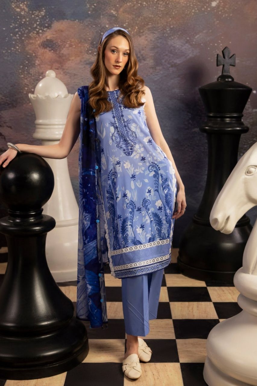 Dill Buro By Paltar Premium Printed Lawn-3PC